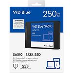 Фото SSD Western Digital Blue SA510 250GB 2.5" SATA3 (WDS250G3B0A) 560/440 Mb/s #1