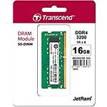 Изображение SO-DIMM 16GB DDR4 3200МГц Transcend (JM3200HSB-16G) #1 Фото SO-DIMM 16GB DDR4 3200МГц Transcend (JM3200HSB-16G) #1