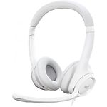Изображение Logitech H390 USB White (981-001286) Наушники с микрофоном Фото Logitech H390 USB White (981-001286) Наушники с микрофоном