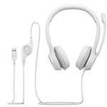 Изображение Logitech H390 USB White (981-001286) Наушники с микрофоном #3 Фото Logitech H390 USB White (981-001286) Наушники с микрофоном #3