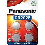 Фото Батарейка PANASONIC CR2025 Lithium (CR-2025EL/4B) 4шт/blister