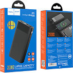 Изображение Внешний аккумулятор Power Bank Hoco J85 Wellspring 20000mAh Black (6931474757333) #1 Фото Внешний аккумулятор Power Bank Hoco J85 Wellspring 20000mAh Black (6931474757333) #1