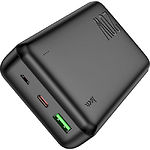 Изображение Внешний аккумулятор Power Bank Hoco J87A Tacker 20000mAh Black (6931474761033) QC3.0+PD20W #3 Фото Внешний аккумулятор Power Bank Hoco J87A Tacker 20000mAh Black (6931474761033) QC3.0+PD20W #3