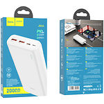 Изображение Внешний аккумулятор Power Bank Hoco J80A Premium 20000mAh White (6931474750242) QC3.0 22.5W + PD 20W #1 Фото Внешний аккумулятор Power Bank Hoco J80A Premium 20000mAh White (6931474750242) QC3.0 22.5W + PD 20W #1