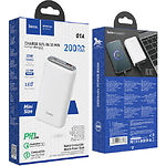 Фото Внешний аккумулятор Power Bank Hoco Q1A Kraft 20000mAh White (6931474736178) #1