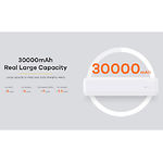 Фото Внешний аккумулятор Power Bank REMAX Pure (RPP-289 White) 30000mAh, PD 20W, QC3.0, 18W #2