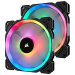 Изображение Вентилятор 140мм Corsair LL140 Dual Light Loop RGB 2 Fan Pack (CO-9050074-WW) 2шт #2 Фото Вентилятор 140мм Corsair LL140 Dual Light Loop RGB 2 Fan Pack (CO-9050074-WW) 2шт #2