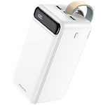 Изображение Внешний аккумулятор Power Bank BOROFONE BJ14DW White Freeway 50000mAh, QC3.0 22.5W+PD20W Фото Внешний аккумулятор Power Bank BOROFONE BJ14DW White Freeway 50000mAh, QC3.0 22.5W+PD20W