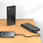 Изображение Внешний аккумулятор Power Bank BOROFONE BJ15B Black Wiseacre 10000mAh, 22.5W #2 Фото Внешний аккумулятор Power Bank BOROFONE BJ15B Black Wiseacre 10000mAh, 22.5W #2