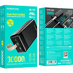 Изображение Внешний аккумулятор Power Bank BOROFONE BJ19BB Black Incredible 30000mAh, 20W, PD+QC3.0 #1 Фото Внешний аккумулятор Power Bank BOROFONE BJ19BB Black Incredible 30000mAh, 20W, PD+QC3.0 #1