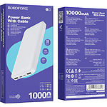 Изображение Внешний аккумулятор Power Bank BOROFONE BJ3W White Minimalist 10000mAh #1 Фото Внешний аккумулятор Power Bank BOROFONE BJ3W White Minimalist 10000mAh #1