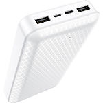 Изображение Внешний аккумулятор Power Bank BOROFONE BJ3AW White Minimalist 20000mAh, 2A Фото Внешний аккумулятор Power Bank BOROFONE BJ3AW White Minimalist 20000mAh, 2A