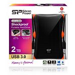 Фото внешний HDD SILICON POWER 2TB ext. USB3.0 2,5" (Armor A30 Black/Orange - SP020TBPHDA30S3K) #2