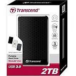 Фото внешний HDD TRANSCEND 2000GB ext. USB 3.1 2.5" (TS2TSJ25A3K) #2