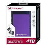 Изображение внешний HDD TRANSCEND 4TB ext. USB 3.1 2.5" (TS4TSJ25H3P) Violet #3 Фото внешний HDD TRANSCEND 4TB ext. USB 3.1 2.5" (TS4TSJ25H3P) Violet #3