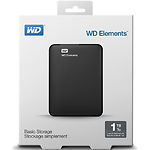 Фото Внешний HDD WD Elements 1TB ext. USB 3.0 2,5" ( WDBUZG0010BBK-WESN) #2