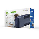 Фото UPS EnerGenie EG-UPS-B650 Shucko, 650VA, батарея 7Ah, AVR 165–275В, 2 x євророзетки #1