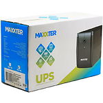 Фото UPS Maxxter MX-UPS-B850-02 Schuko, 850VA, батарея 8Ah, AVR 145–290В, 2 x євророзетки #1