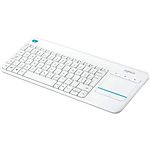 Изображение Клавиатура Logitech Wireless Touch Keyboard K400 Plus, USB, white (920-007146) #3 Фото Клавиатура Logitech Wireless Touch Keyboard K400 Plus, USB, white (920-007146) #3