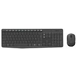 Клавиатура + мышь Logitech MK235 Wireless Desktop Black, US - фото