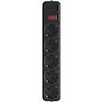 Изображение Фильтр-удлинитель сетевой Gembird SPG5-X-6B 1.8м black Фото Фильтр-удлинитель сетевой Gembird SPG5-X-6B 1.8м black