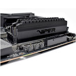 Фото DDR-4 2шт x 32GB 3200МГц Patriot Viper Blackout (PVB464G320C6K) #1