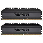 Фото DDR-4 2шт x 8GB 3000МГц Patriot Viper 4 BLACKOUT (PVB416G300C6K) #4