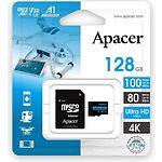 Изображение microSD XC 128 GB APACER Class 10 UHS-I U3 (AP128GMCSX10U7-R) с SD переходником, R100MB/s #2 Фото microSD XC 128 GB APACER Class 10 UHS-I U3 (AP128GMCSX10U7-R) с SD переходником, R100MB/s #2