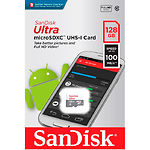 Фото microSD XC 128 GB SanDisk Ultra Class 10 UHS-I (SDSQUNR-128G-GN6MN) без переходника, R100MB/s #2