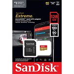 Фото microSD XC 128 GB SanDisk Extreme A2 V30 Class 10 UHS-I U3 (SDSQXAA-128G-GN6MA) с SD переходником #1