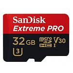 Фото microSD HC 32Gb SanDisk Extreme Pro A1 Class 10 V30 UHS-1 U3 (SDSQXCG-032G-GN6MA) с SD переходником #3