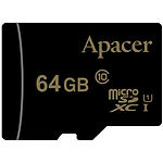 Изображение microSD XC 64Gb Apacer Class10 UHS-I (AP64GMCSX10U1-R) с SD переходником #1 Фото microSD XC 64Gb Apacer Class10 UHS-I (AP64GMCSX10U1-R) с SD переходником #1