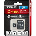 Фото microSD XC 64Gb Patriot LX UHS-I Class10 (PSF64GMCSDXC10) с SD переходником #3
