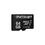 Фото microSD XC 64Gb Patriot LX UHS-I Class10 (PSF64GMCSDXC10) с SD переходником #1