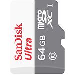 Изображение microSD XC 64Gb SanDisk Ultra Class 10 UHS-I (SDSQUNR-064G-GN3MN) без переходника, R100MB/s #1 Фото microSD XC 64Gb SanDisk Ultra Class 10 UHS-I (SDSQUNR-064G-GN3MN) без переходника, R100MB/s #1