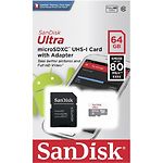 Фото microSD XC 64Gb SanDisk Ultra Class 10 UHS-I (SDSQUNR-064G-GN3MA) с SD переходником, R100MB/s #3