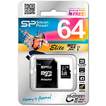 Изображение microSD XC 64Gb SILICON POWER Elite Class10 UHS-I (SP064GBSTXBU1V10SP) с SD переходником #1 Фото microSD XC 64Gb SILICON POWER Elite Class10 UHS-I (SP064GBSTXBU1V10SP) с SD переходником #1
