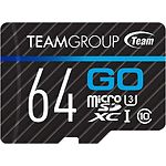Изображение microSD XC 64Gb Team Class10 UHS-I U3 (TGUSDX64GU303) с SD переходником, 90/45 MB/s #2 Фото microSD XC 64Gb Team Class10 UHS-I U3 (TGUSDX64GU303) с SD переходником, 90/45 MB/s #2