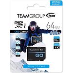 Изображение microSD XC 64Gb Team Class10 UHS-I U3 (TGUSDX64GU303) с SD переходником, 90/45 MB/s #1 Фото microSD XC 64Gb Team Class10 UHS-I U3 (TGUSDX64GU303) с SD переходником, 90/45 MB/s #1