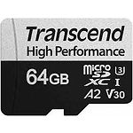 Изображение microSD XC 64Gb Transcend 330S Class10 UHS-I U3 A2(TS64GUSD330S) с SD переходником #1 Фото microSD XC 64Gb Transcend 330S Class10 UHS-I U3 A2(TS64GUSD330S) с SD переходником #1