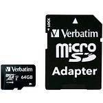 Фото microSD XC 64Gb Verbatim Class10 UHS-1 U1 (44084) с SD переходником #2