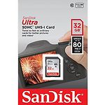 Изображение SD HC 32Gb SanDisk Ultra Class 10 UHS-I (SDSDUN4-032G-GN6IN) 120Mb/s #2 Фото SD HC 32Gb SanDisk Ultra Class 10 UHS-I (SDSDUN4-032G-GN6IN) 120Mb/s #2