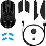 Изображение Мышка HyperX Pulsefire Haste Wireless, Black (4P5D7AA) USB, 6 buttons, DPI 16000, аккумулятор #2 Фото Мышка HyperX Pulsefire Haste Wireless, Black (4P5D7AA) USB, 6 buttons, DPI 16000, аккумулятор #2