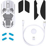 Изображение Мышка HyperX Pulsefire Haste Wireless, White (4P5D8AA) USB, 6 buttons, DPI 16000, аккумулятор #2 Фото Мышка HyperX Pulsefire Haste Wireless, White (4P5D8AA) USB, 6 buttons, DPI 16000, аккумулятор #2