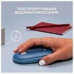 Изображение Мышка Logitech M350 Pebble Wireless/BT BLUEBERRY (910-006753) #2 Фото Мышка Logitech M350 Pebble Wireless/BT BLUEBERRY (910-006753) #2