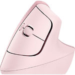 Изображение Мышка Logitech Lift Vertical Ergonomic Wireless/Bluetooth Rose/Dark Rose (910-006478) #3 Фото Мышка Logitech Lift Vertical Ergonomic Wireless/Bluetooth Rose/Dark Rose (910-006478) #3