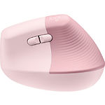 Изображение Мышка Logitech Lift Vertical Ergonomic Wireless/Bluetooth Rose/Dark Rose (910-006478) #2 Фото Мышка Logitech Lift Vertical Ergonomic Wireless/Bluetooth Rose/Dark Rose (910-006478) #2