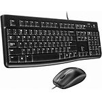 Клавиатура + мышь Logitech MK120 Desktop black, US - фото