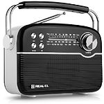 Портативная акустика REAL-EL X-545 black радиоприёмник - фото