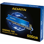 Изображение SSD A-Data Legend 750 500GB M.2 2280 PCIe3.0x4 (ALEG-750-500GCS) 3400/2400 MB/s #1 Фото SSD A-Data Legend 750 500GB M.2 2280 PCIe3.0x4 (ALEG-750-500GCS) 3400/2400 MB/s #1